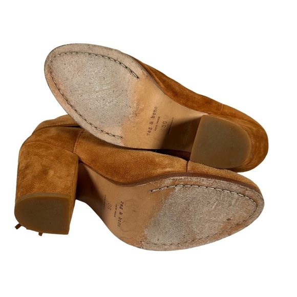 RAG & BONE Harrow Fringed Suede Ankle Boots - Picture 10 of 12